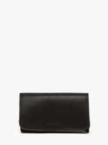 Coin Purse Leather Etrier Black oil EOIL650