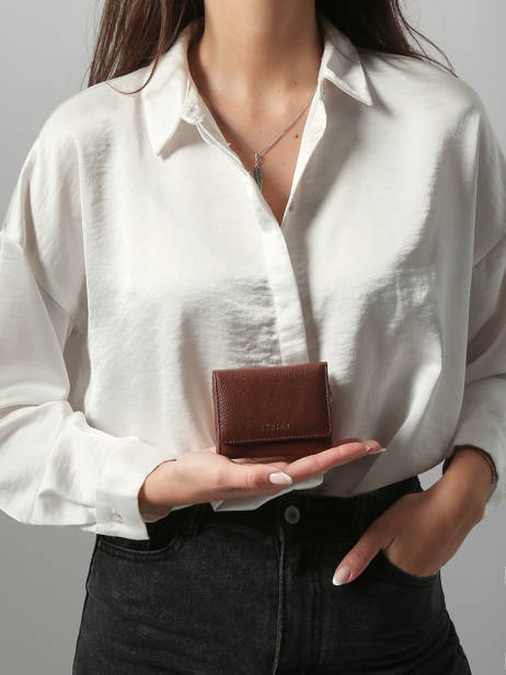 Porte-monnaie S Tradition Cuir Etrier Marron tradition ETRA095S vue secondaire 1