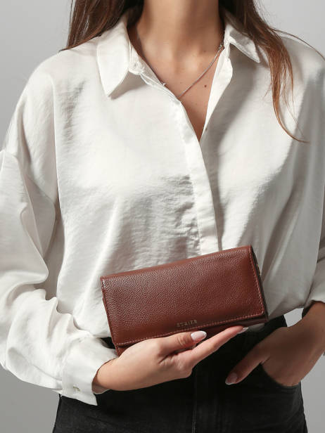 Portefeuille L Tradition Cuir Etrier Marron tradition ETRA095L vue secondaire 1