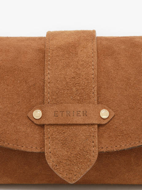 Shoulder Bag S Agnes Suede Leather Etrier Brown agnes EAGV205S other view 3